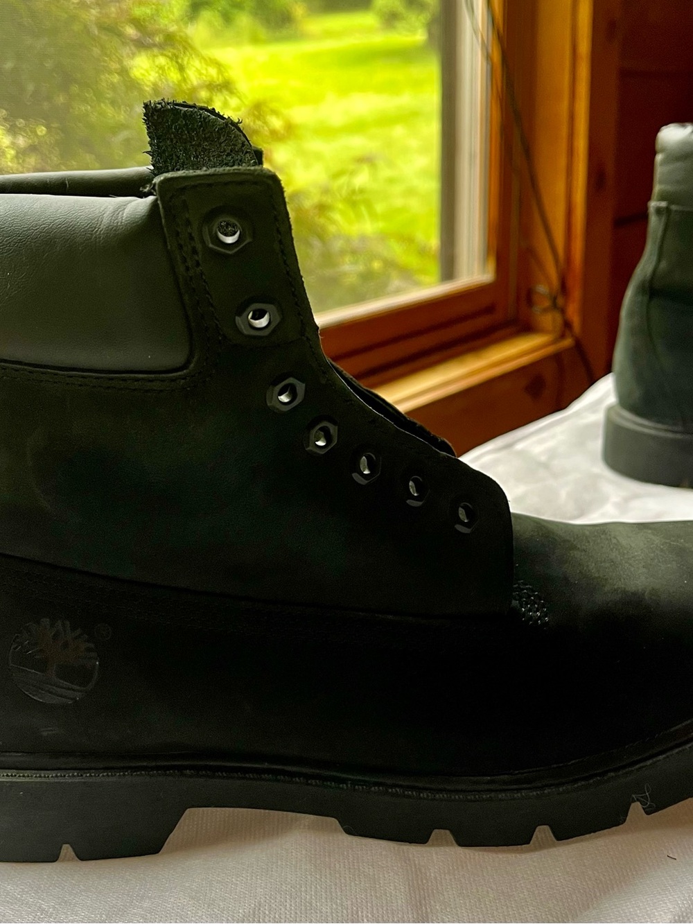 Timberland black nubuck men’s boots 11.5